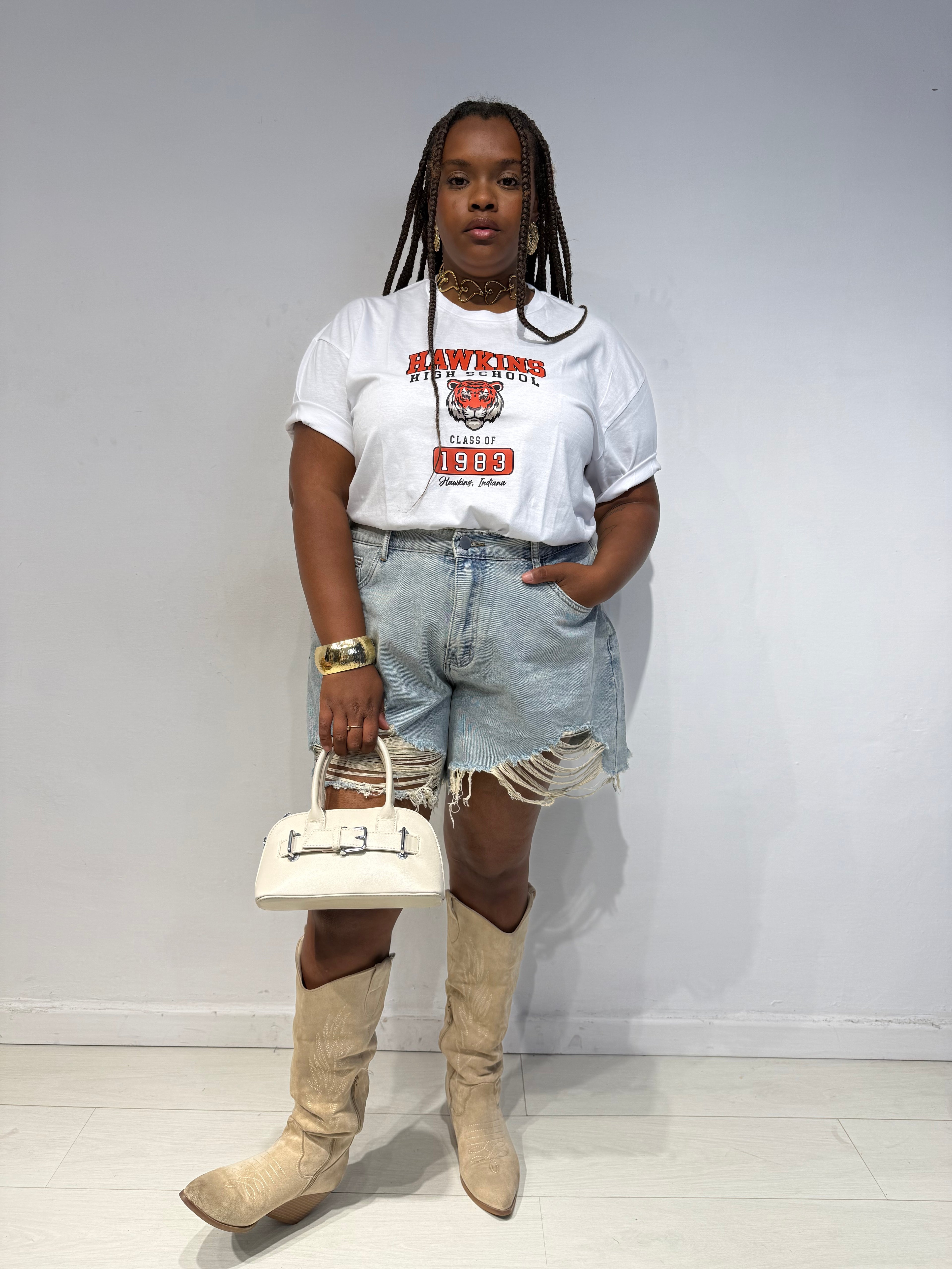 T-shirt Tiger Bianca