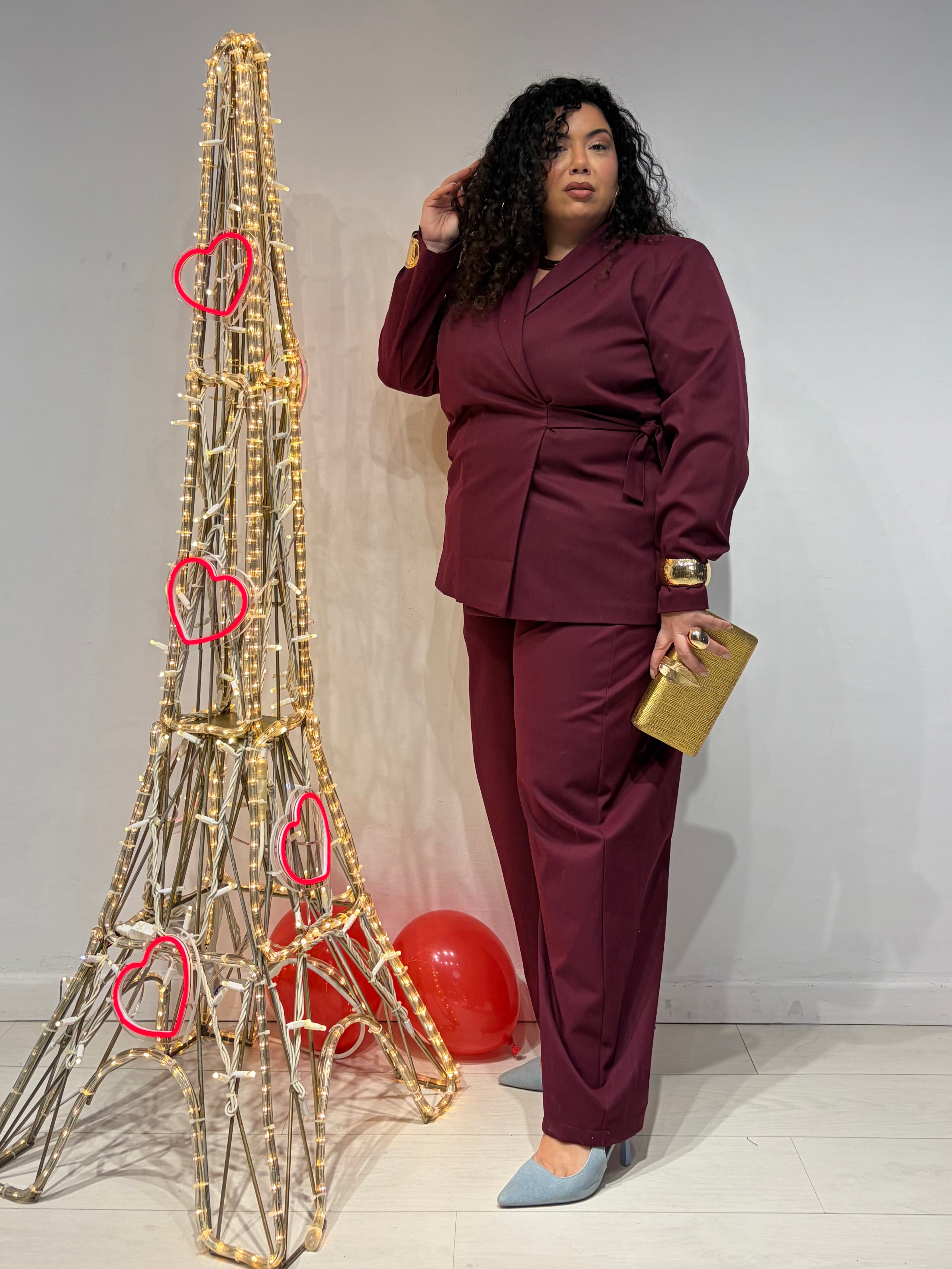 Coordinato Zoe Bordeaux