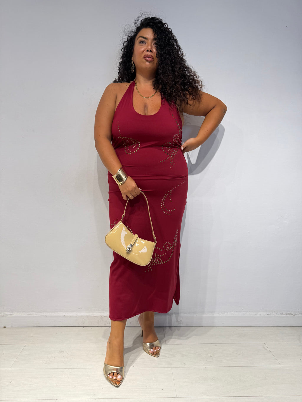 Abito Magda Bordeaux