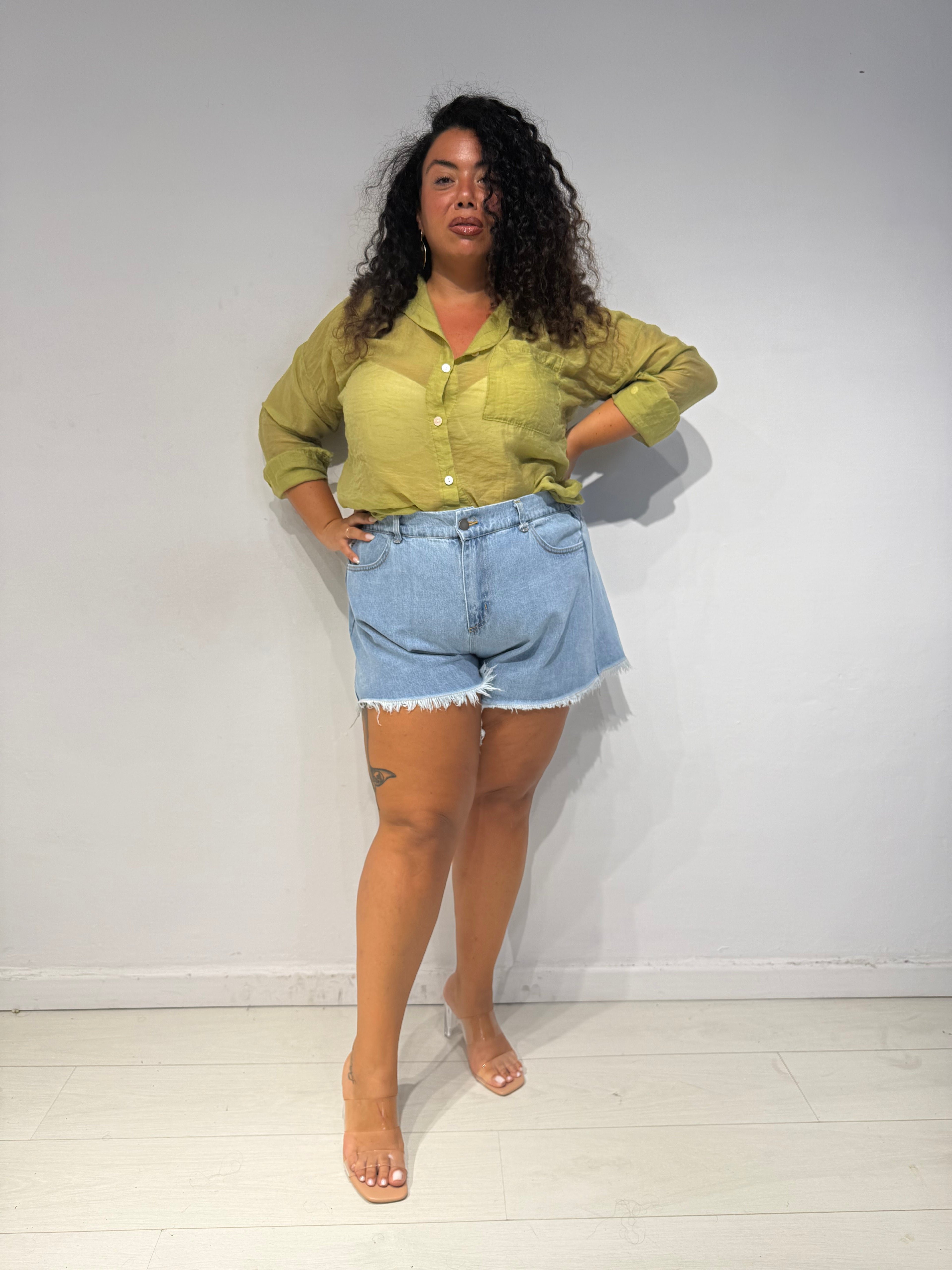 Camicia Velata Verde