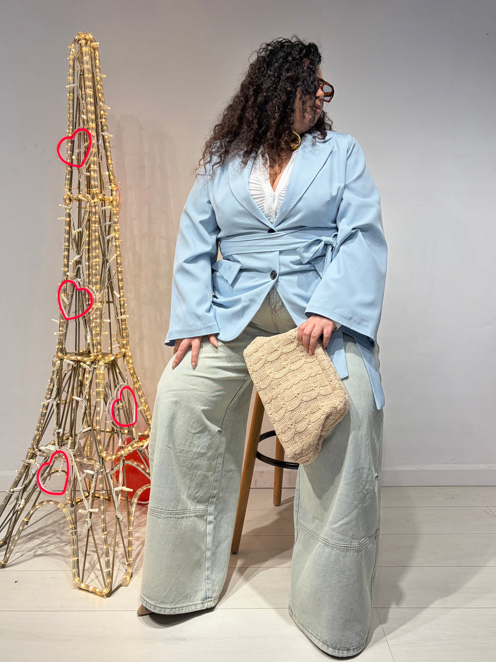 Giacca Selene Celeste