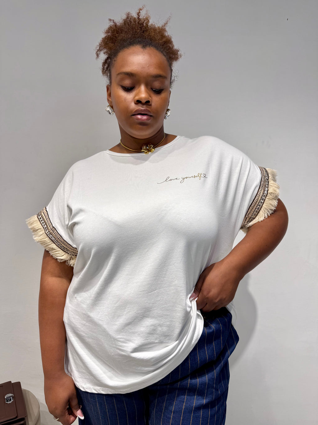 T-Shirt India Bianca