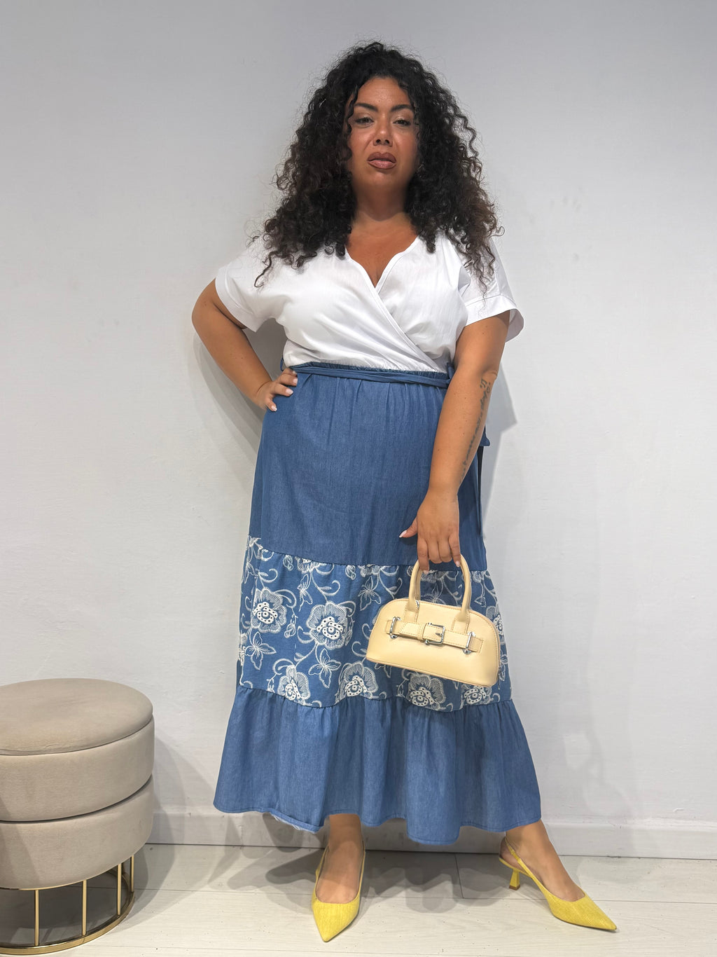 Abito Jeans Bicolor