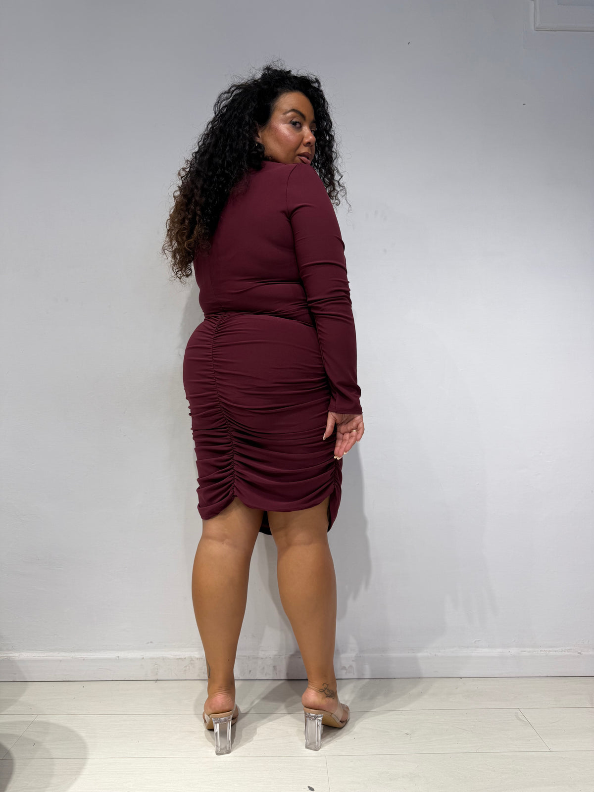 Abito Drapery Bordeaux