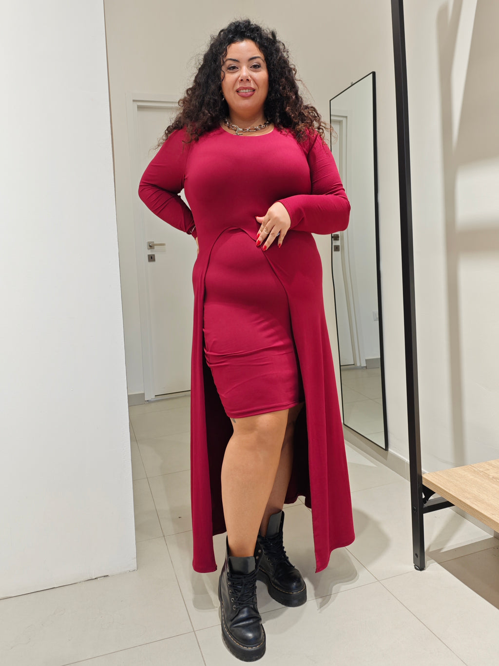 Abito Jolly Bordeaux