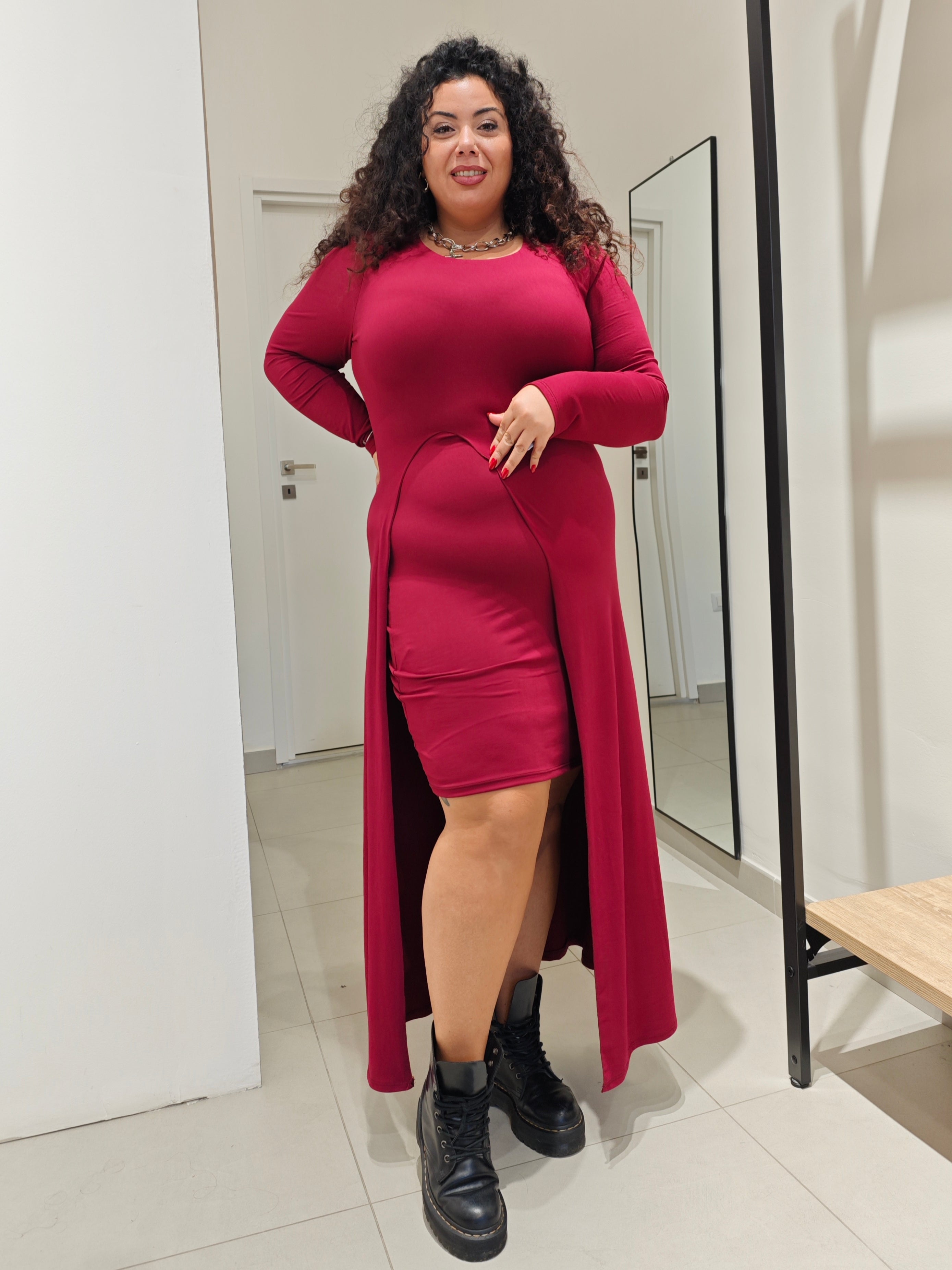 Abito Jolly Bordeaux