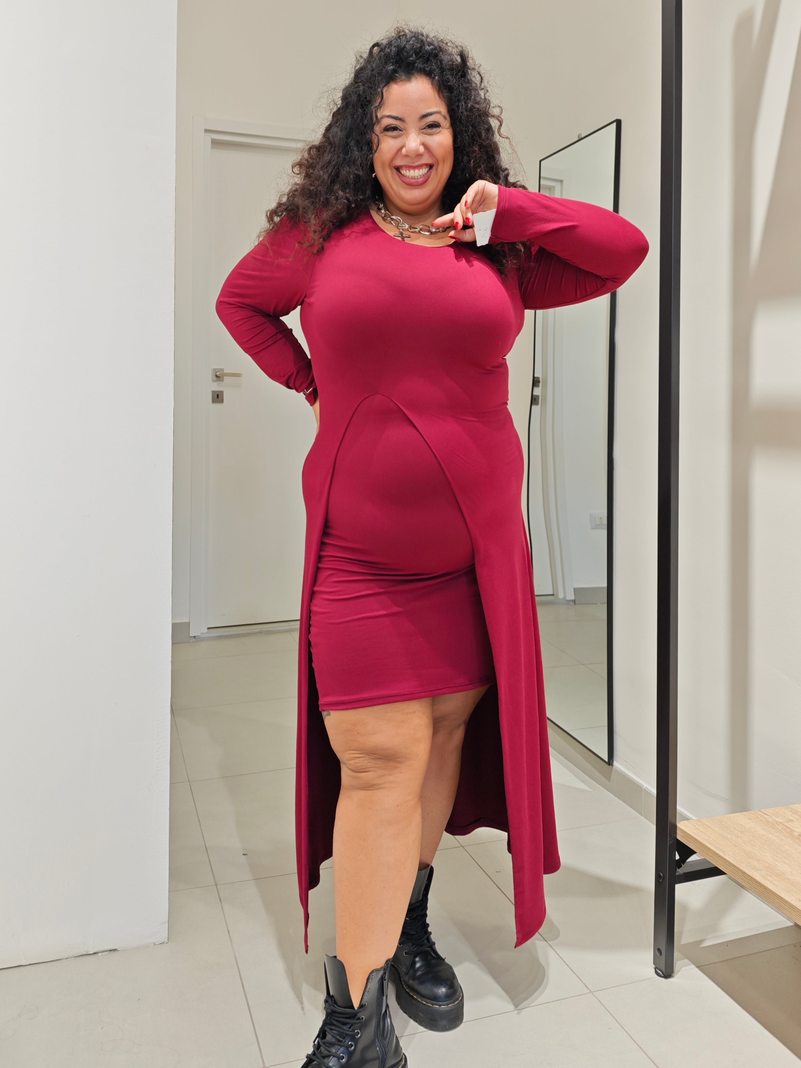 Abito Jolly Bordeaux