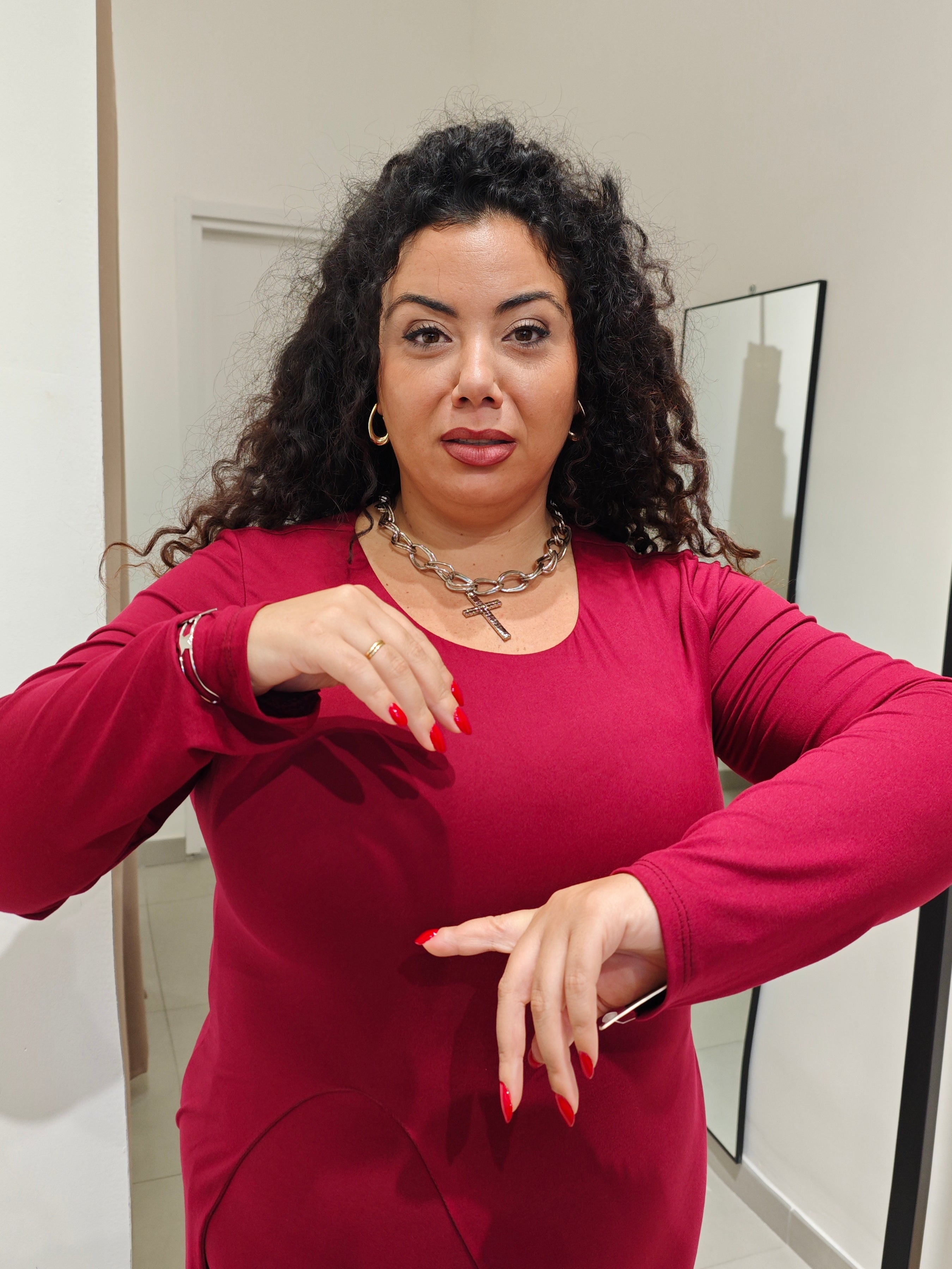 Abito Jolly Bordeaux