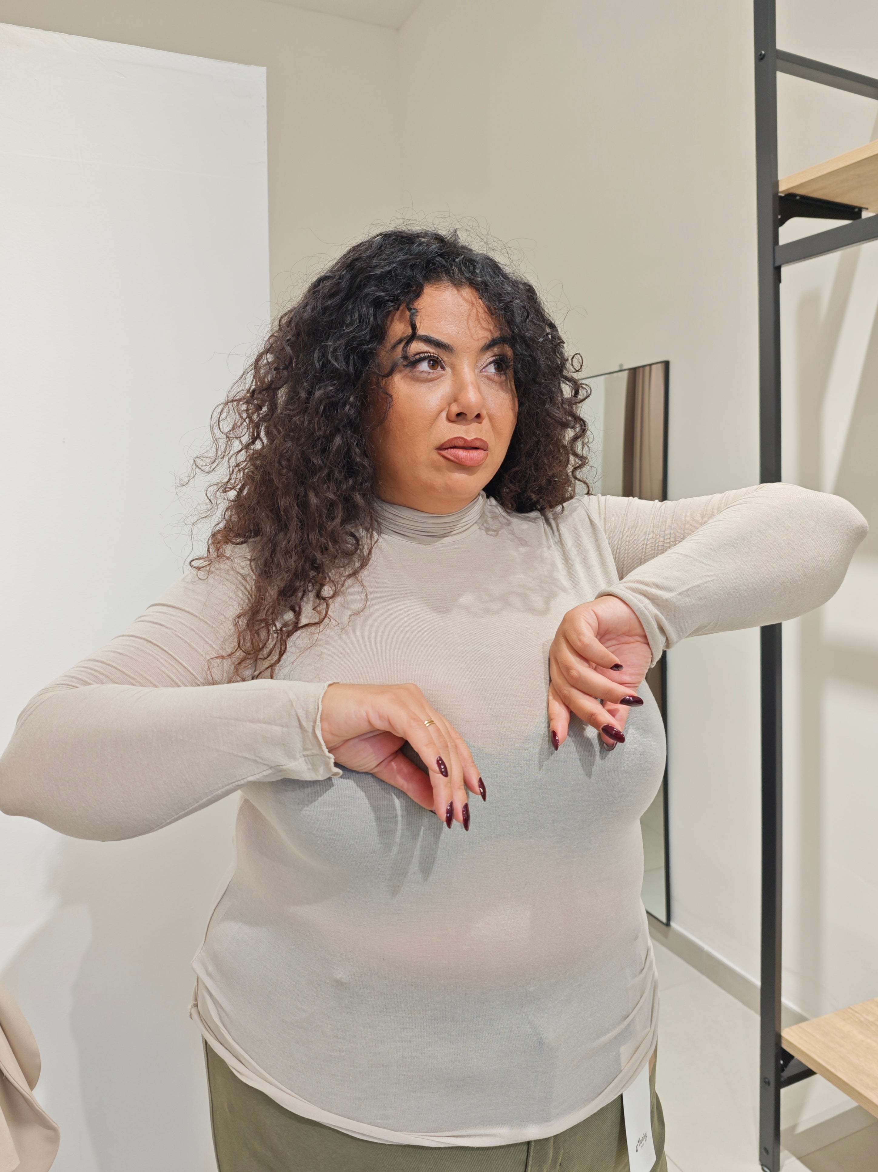 Maglia Cash Lupetto Panna