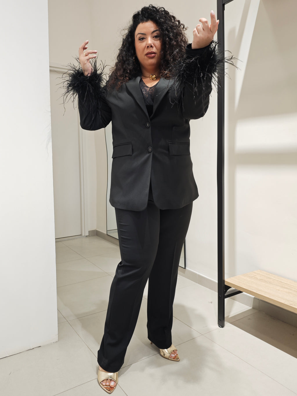 Tailleur Piume Nero
