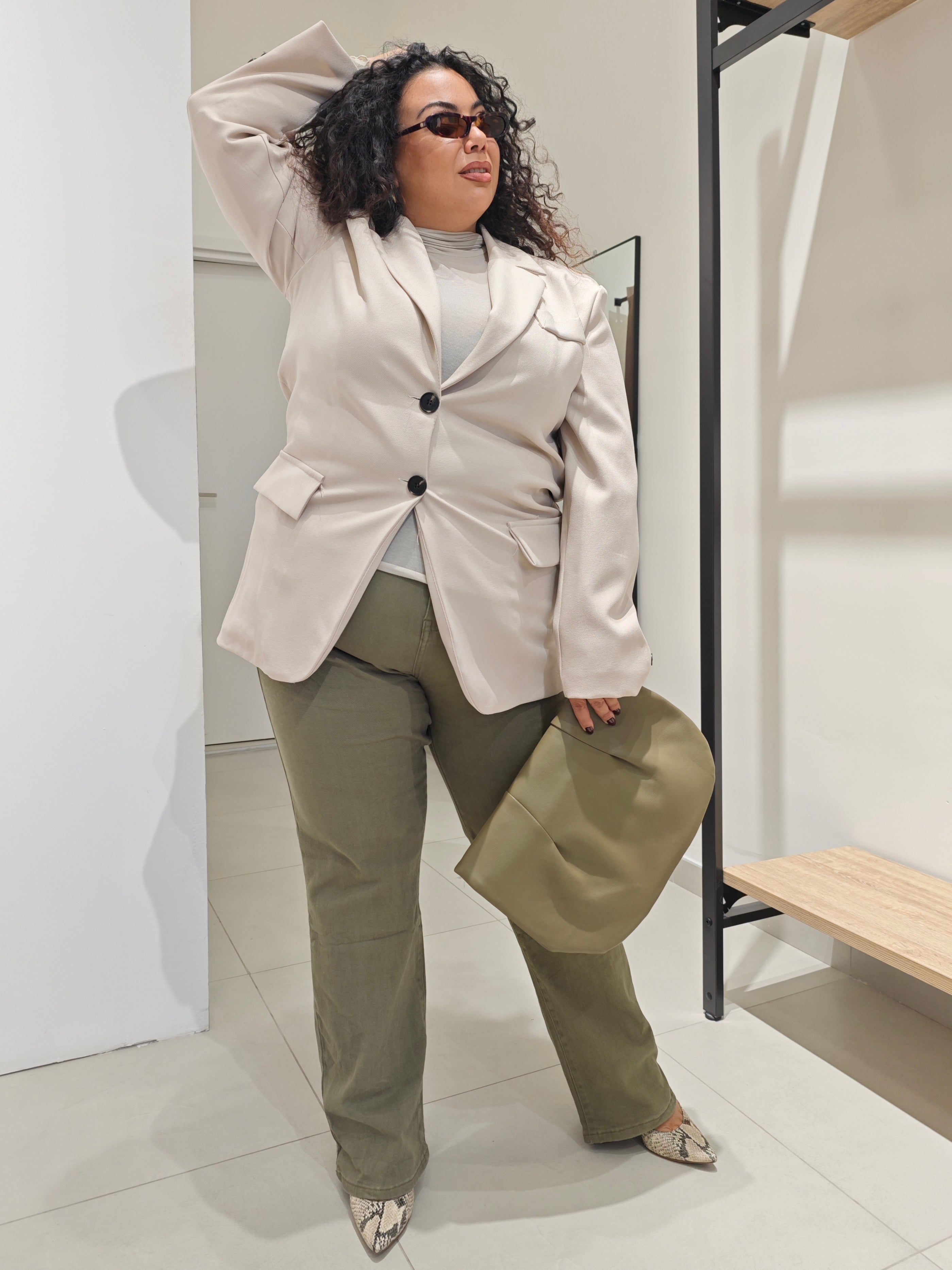 Jeans  Wide Leg Verde