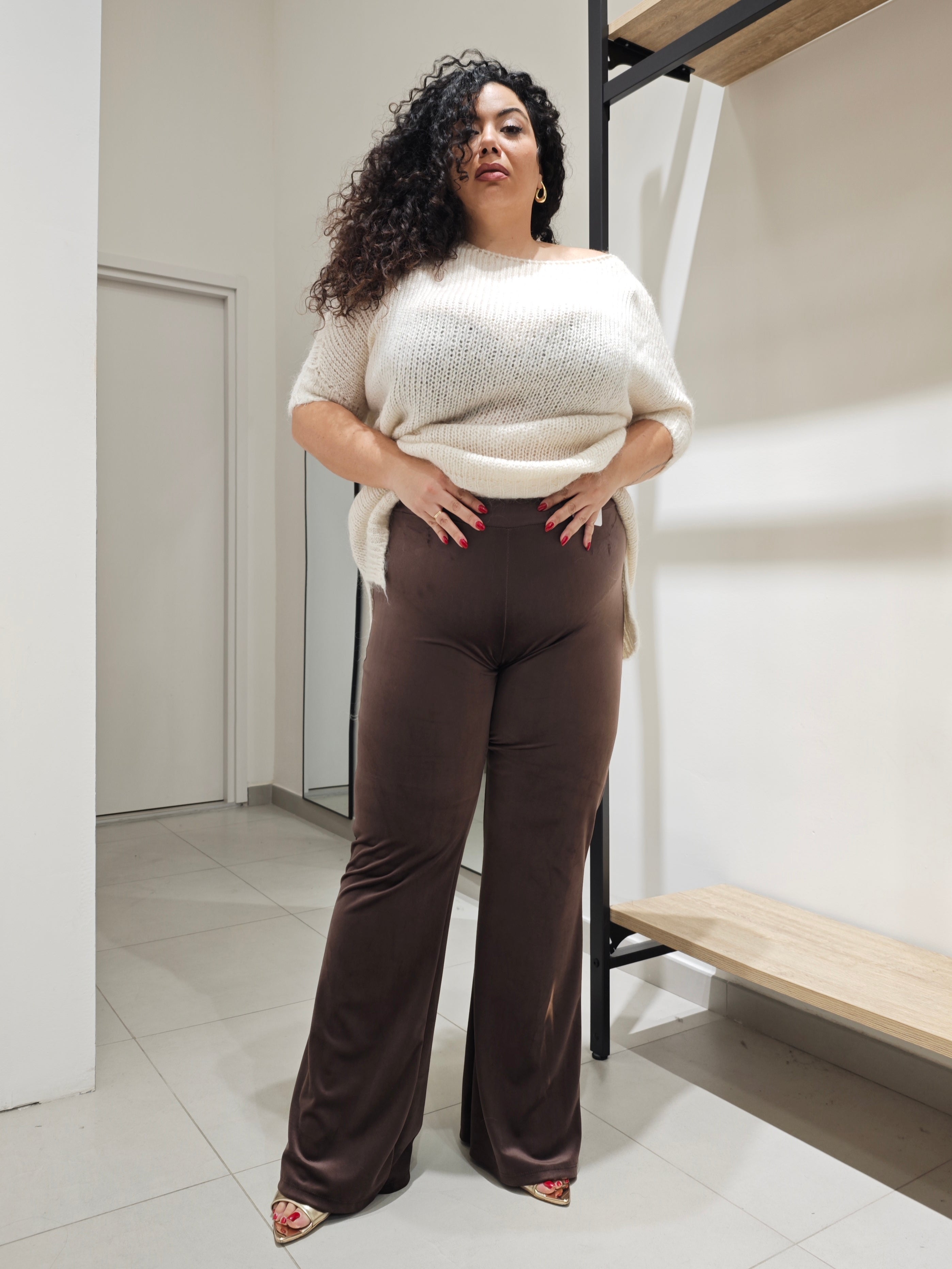 Pantaleggins Ciniglia Testa Di Moro