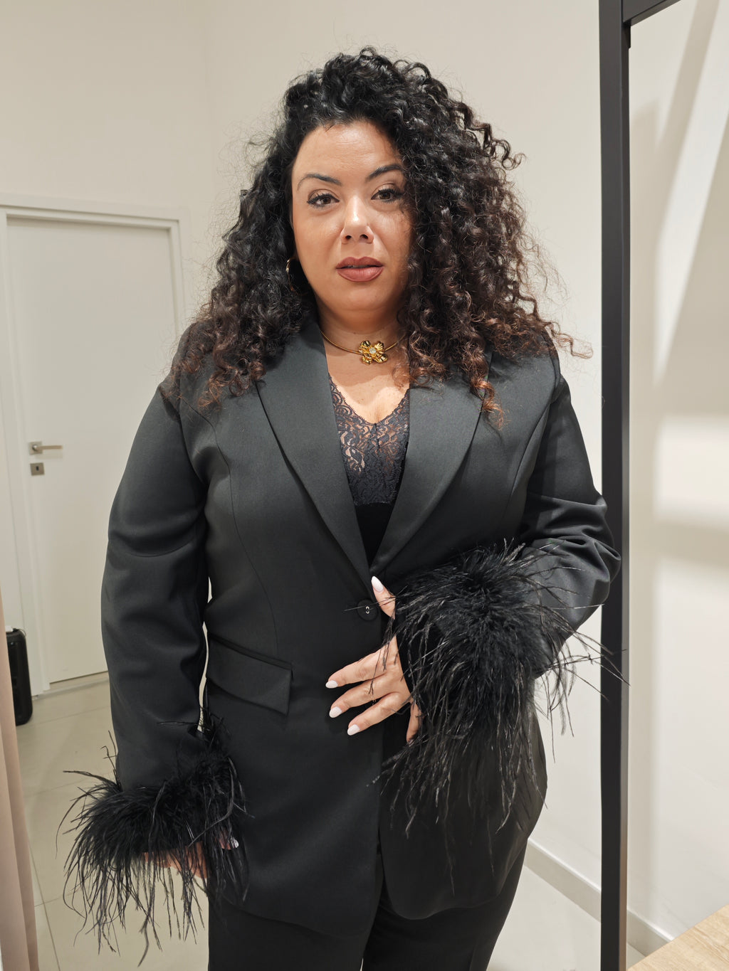 Tailleur Piume Nero