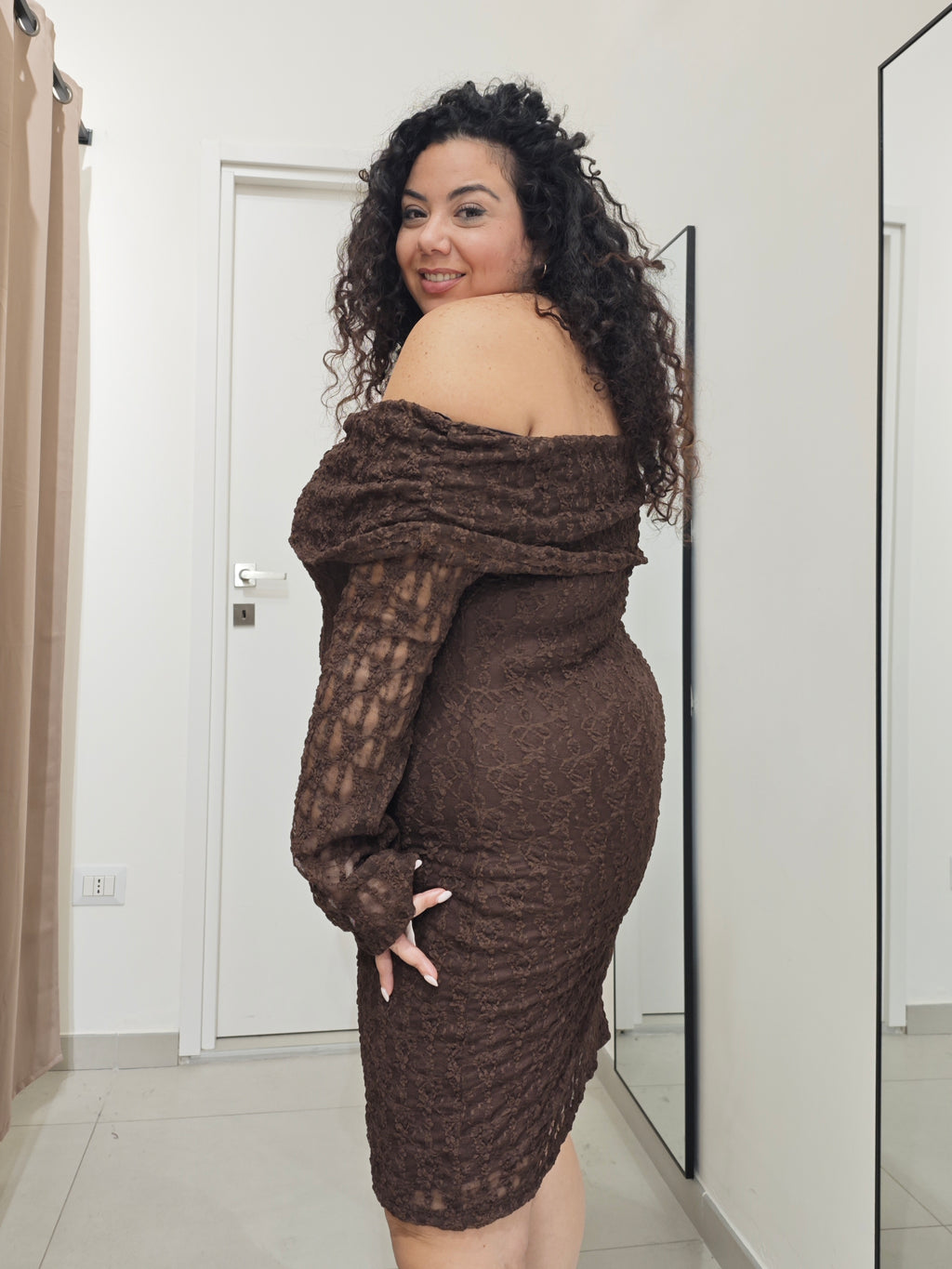 Abito Macramè Testa Di Moro