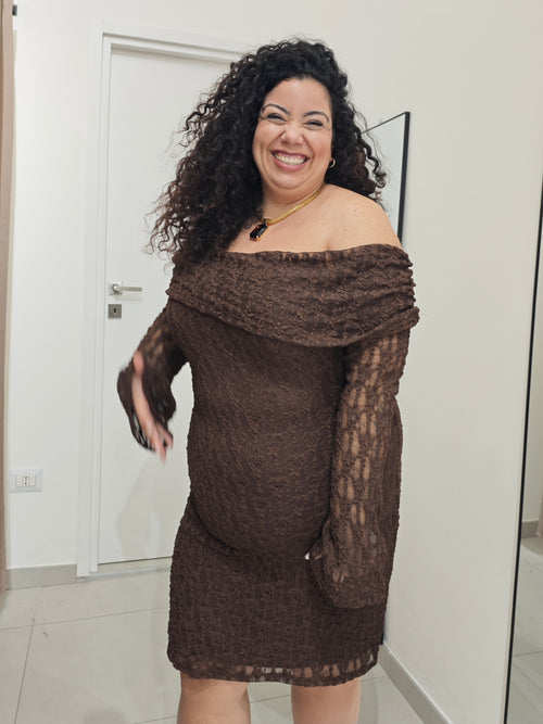 Abito Macramè Testa Di Moro