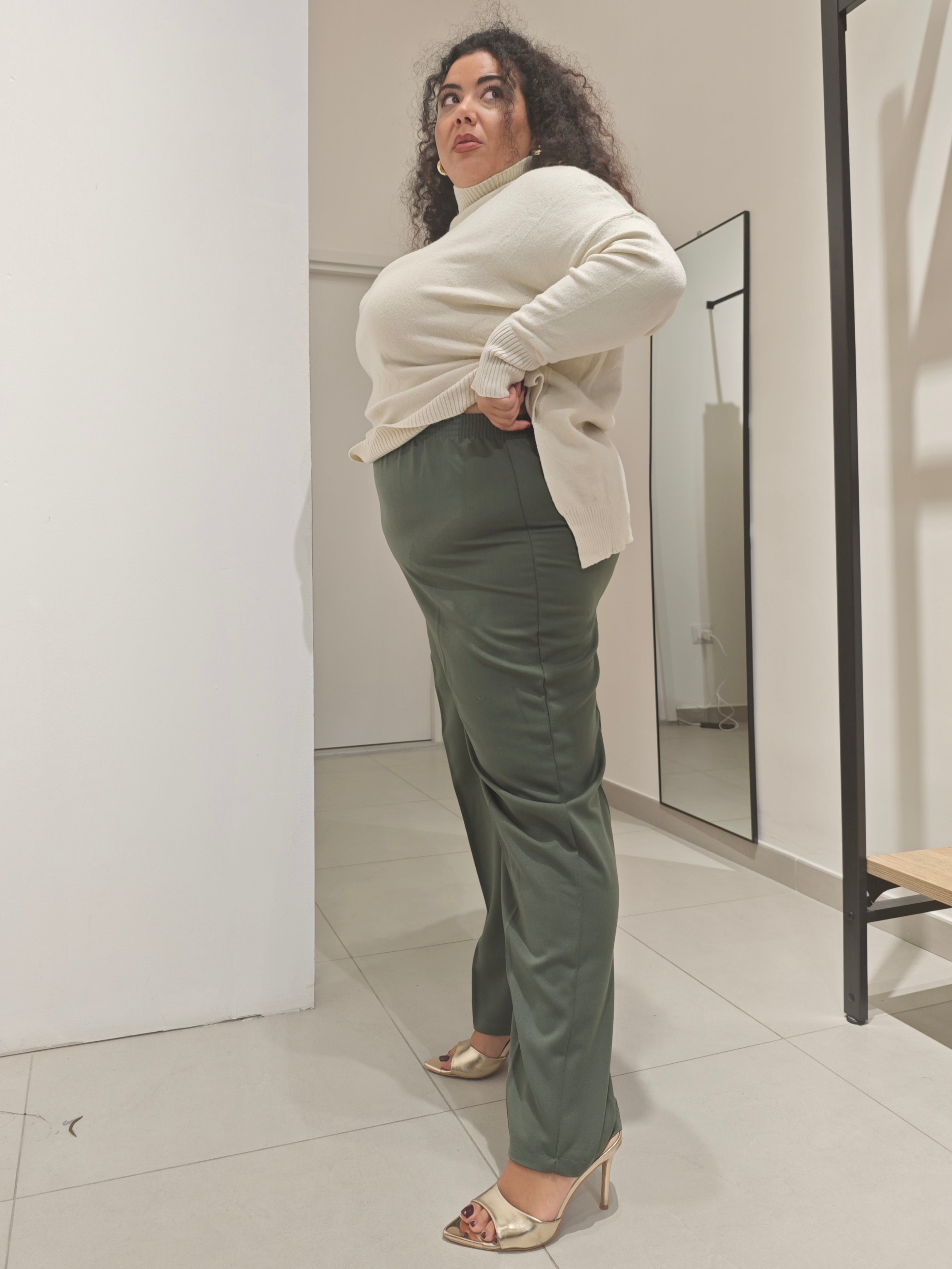 Pantaloni Basic Verde