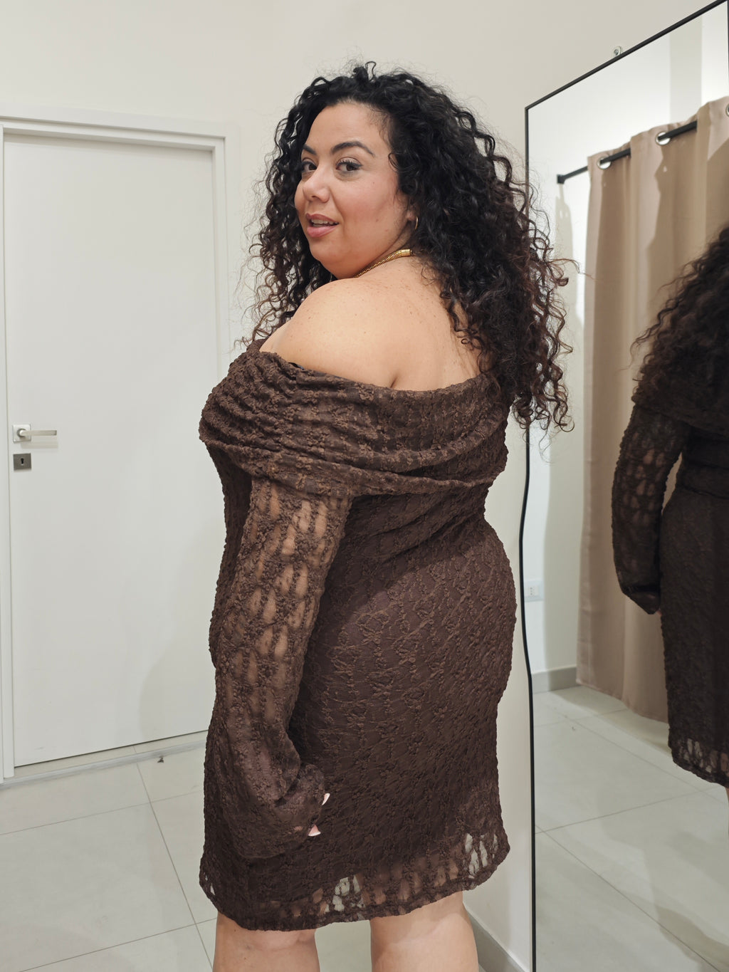 Abito Macramè Testa Di Moro