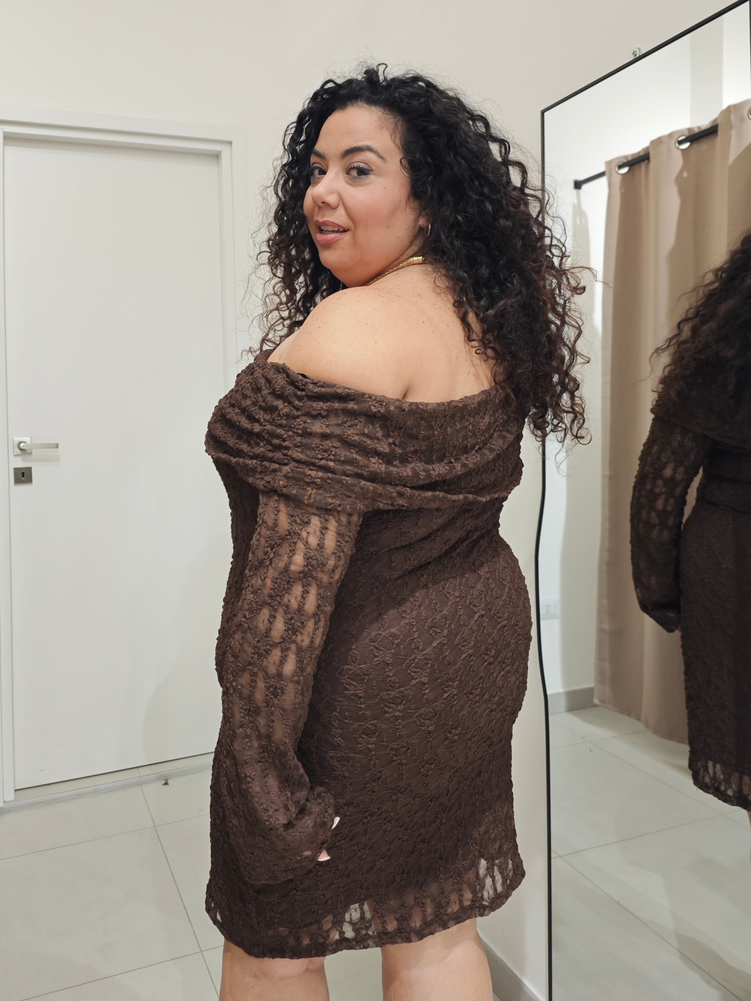 Abito Macramè Testa Di Moro