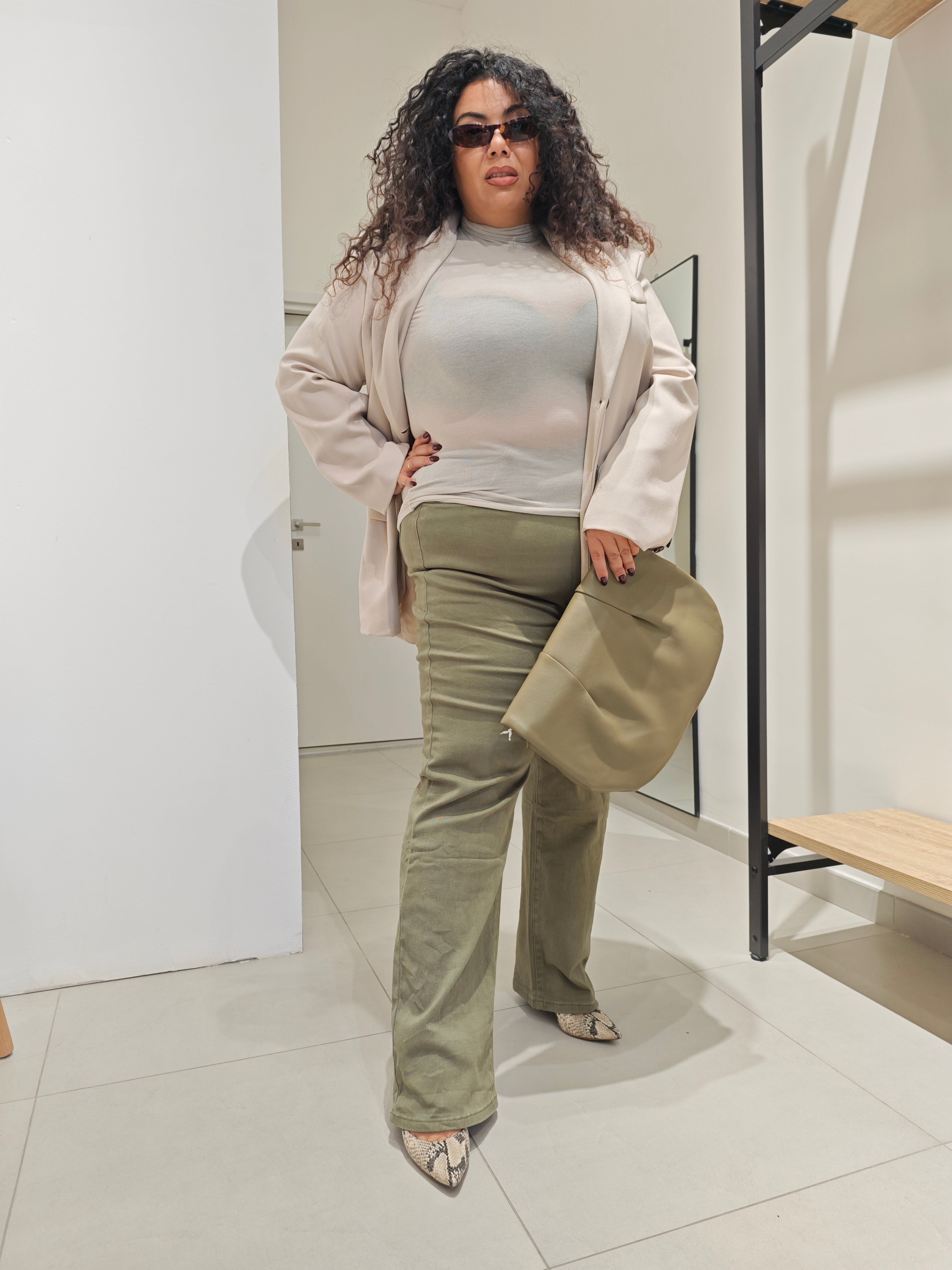 Maglia Cash Lupetto Panna