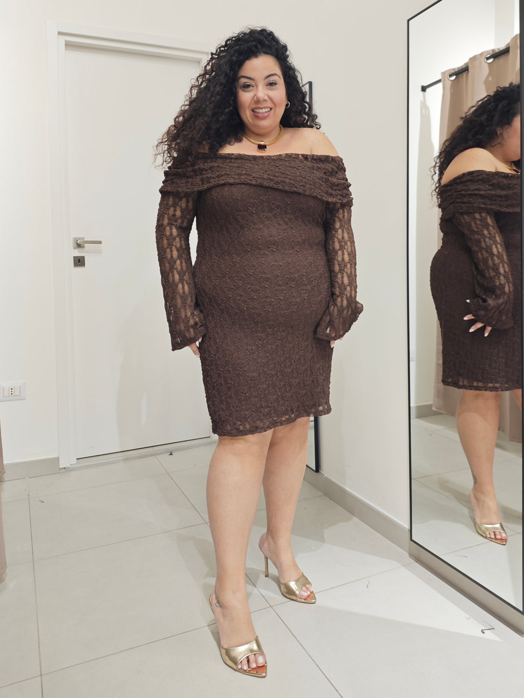 Abito Macramè Testa Di Moro