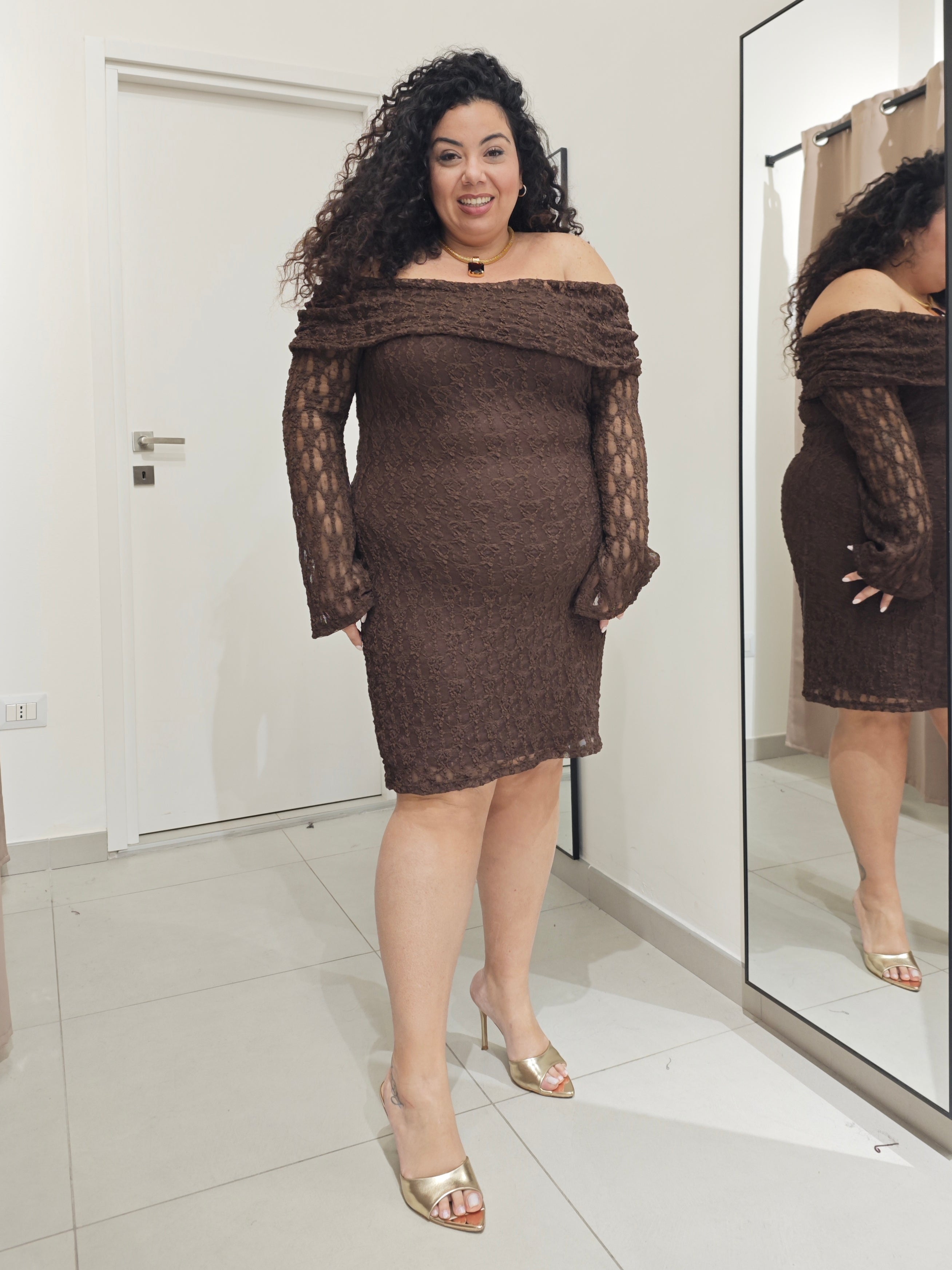 Abito Macramè Testa Di Moro