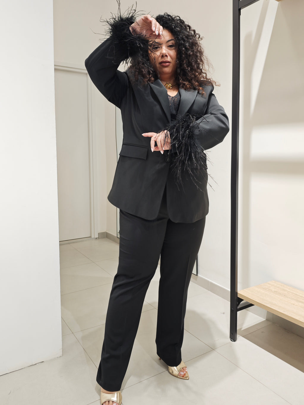 Tailleur Piume Nero
