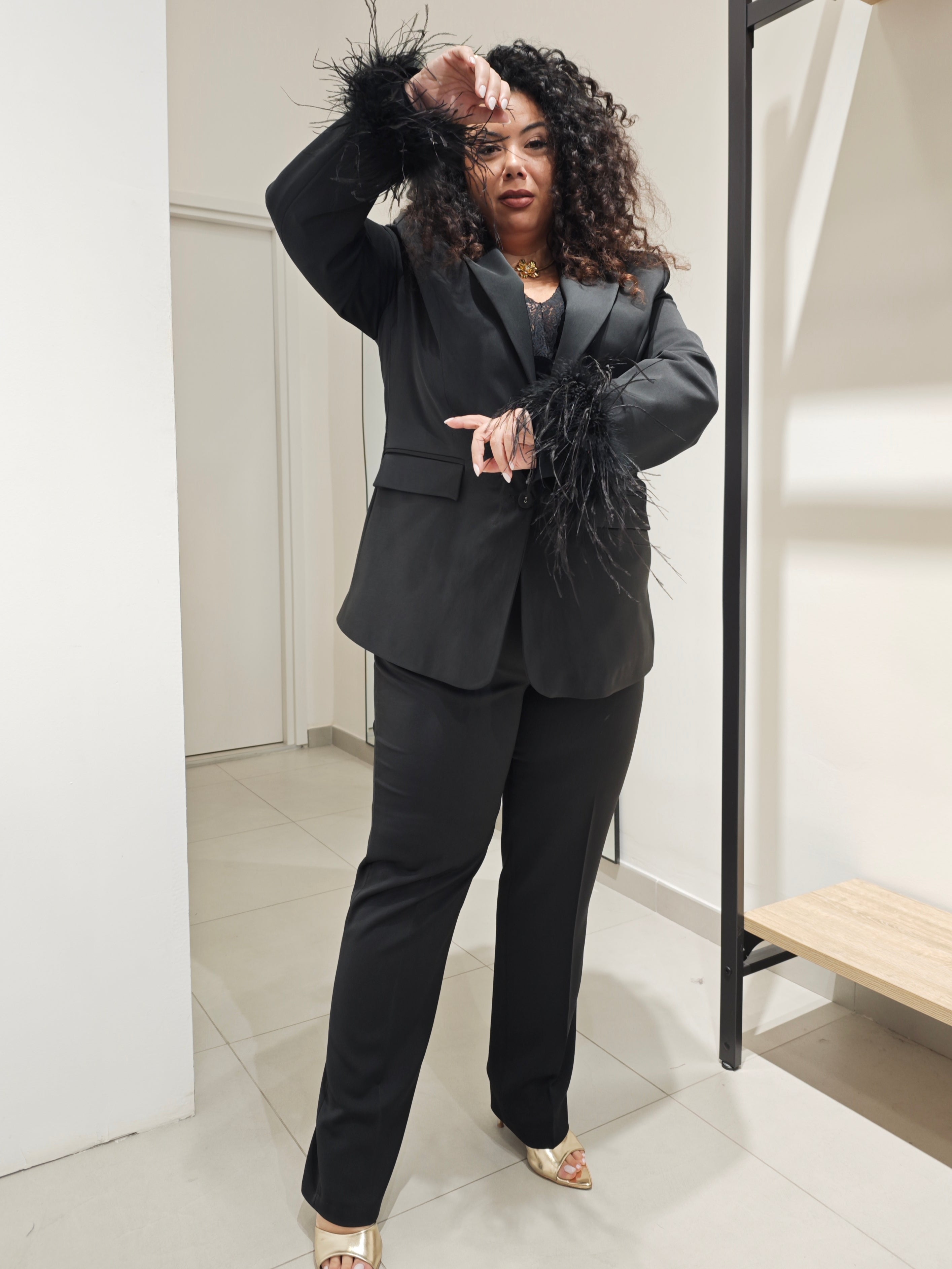 Tailleur Piume Nero