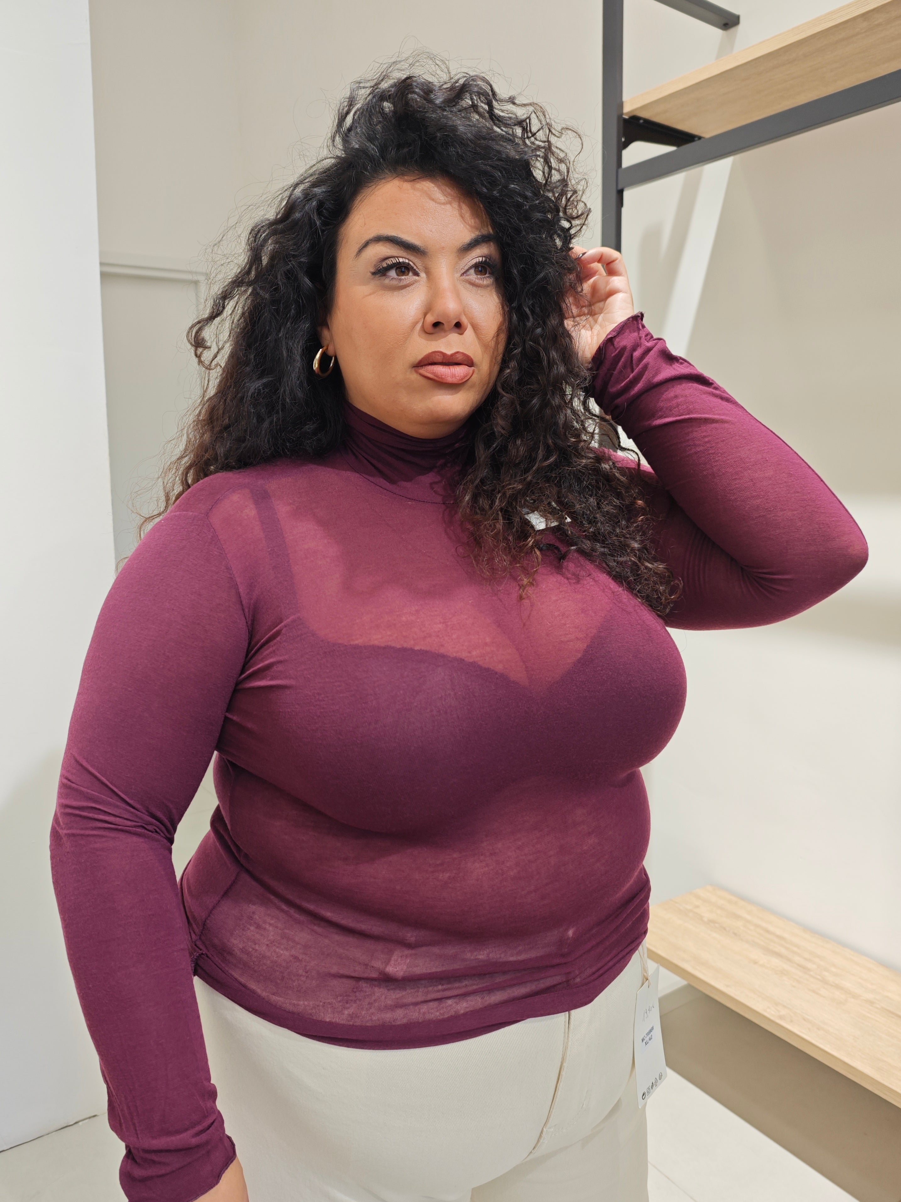 Maglia Cash Lupetto Bordeaux